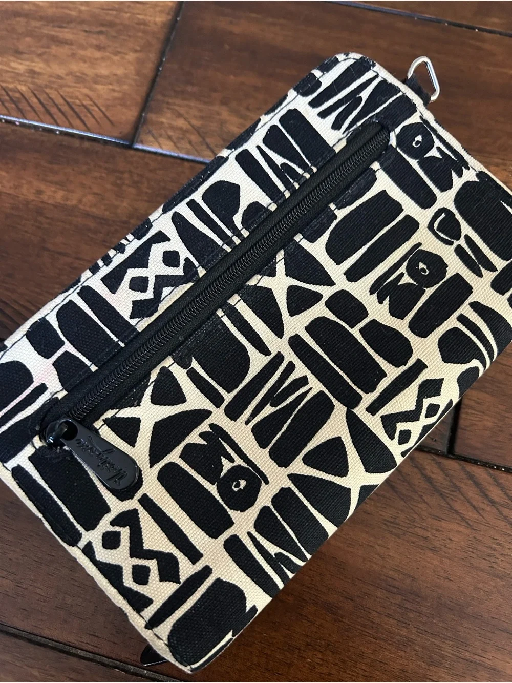 Black & Cream Patterned Wallet